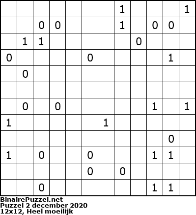 Binaire Puzzel