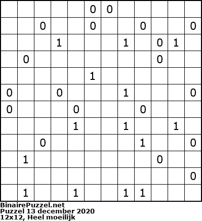 Binaire Puzzel