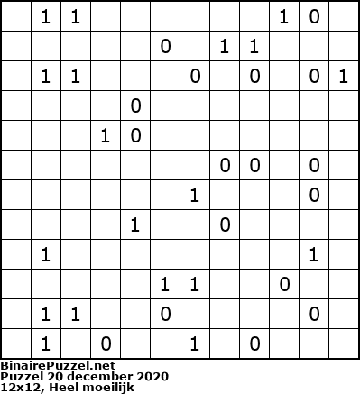 Binaire Puzzel