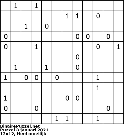 Binaire Puzzel