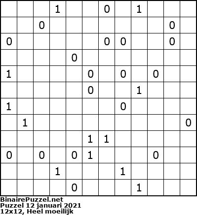 Binaire Puzzel