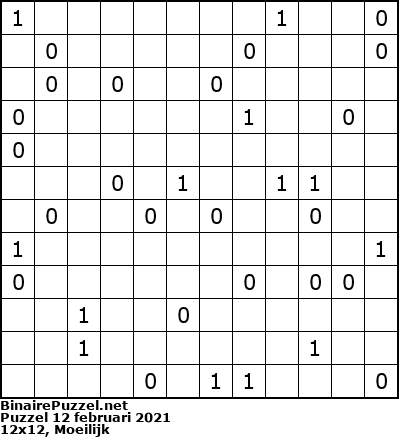Binaire Puzzel
