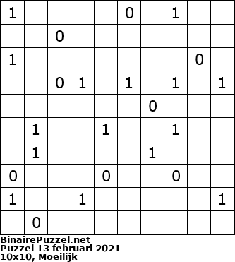 Binaire Puzzel