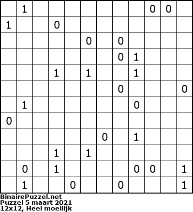 Binaire Puzzel