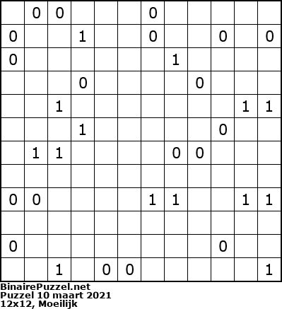 Binaire Puzzel