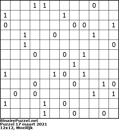 Binaire Puzzel