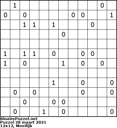 Binaire Puzzel