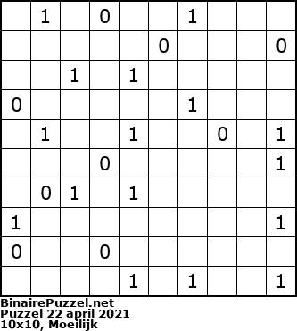 Binaire Puzzel