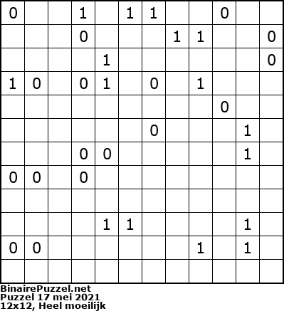 Binaire Puzzel