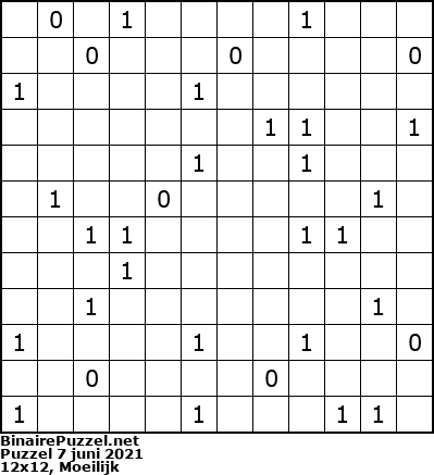 Binaire Puzzel