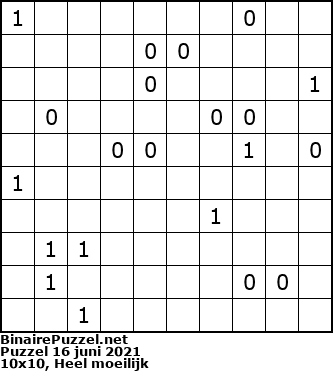 Binaire Puzzel