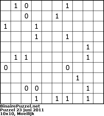 Binaire Puzzel