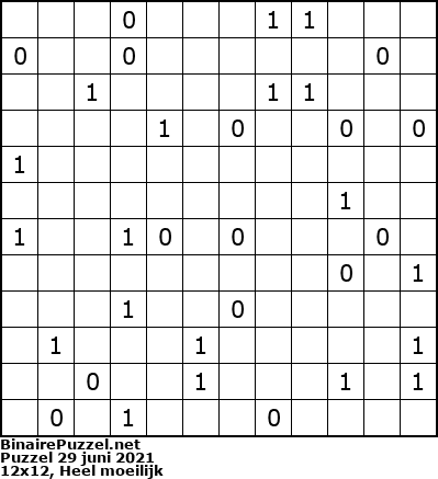 Binaire Puzzel