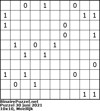 Binaire Puzzel
