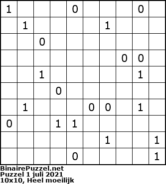Binaire Puzzel