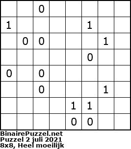Binaire Puzzel