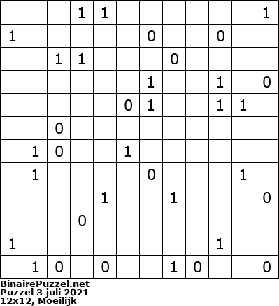 Binaire Puzzel