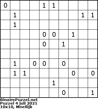 Binaire Puzzel