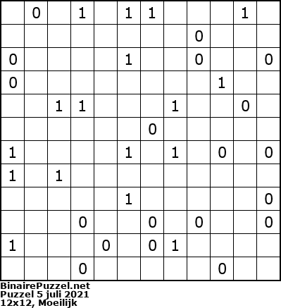 Binaire Puzzel