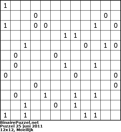 Binaire Puzzel