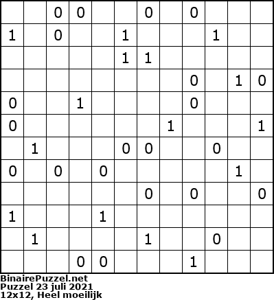 Binaire Puzzel