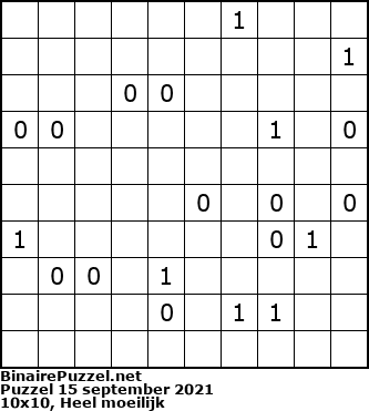 Binaire Puzzel