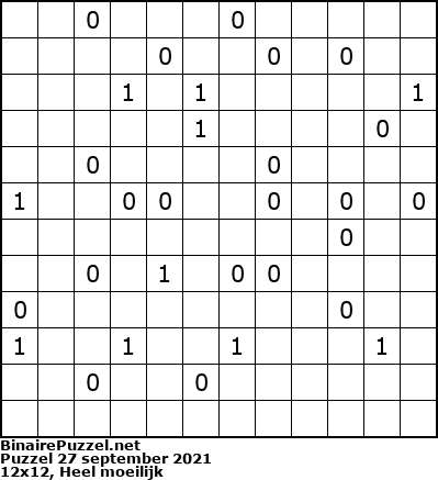 Binaire Puzzel