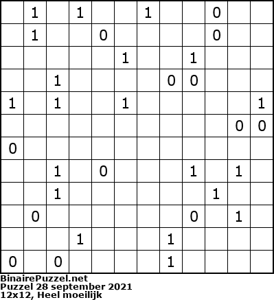 Binaire Puzzel