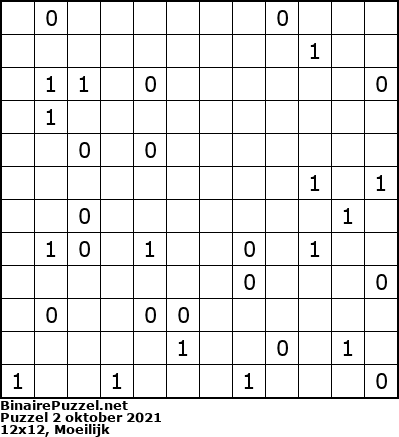 Binaire Puzzel