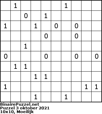 Binaire Puzzel
