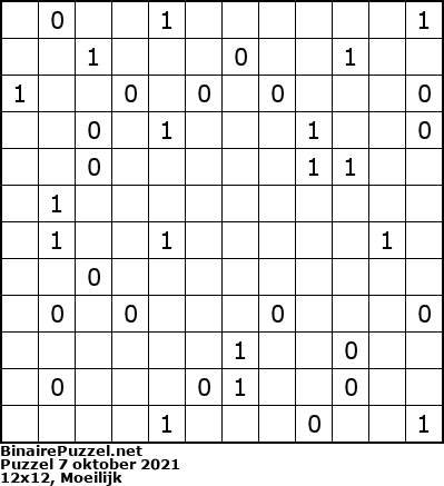 Binaire Puzzel