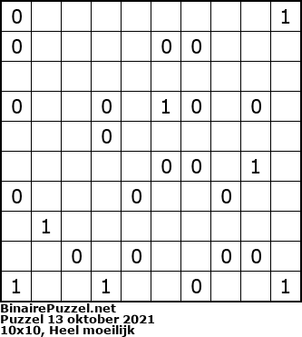 Binaire Puzzel