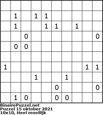 Binaire Puzzel