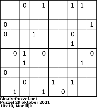 Binaire Puzzel