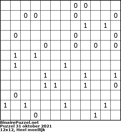 Binaire Puzzel