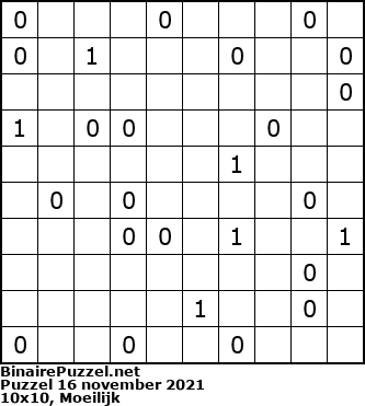 Binaire Puzzel