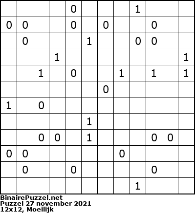 Binaire Puzzel