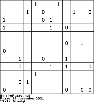Binaire Puzzel