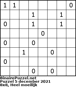 Binaire Puzzel
