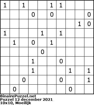Binaire Puzzel