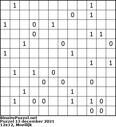 Binaire Puzzel