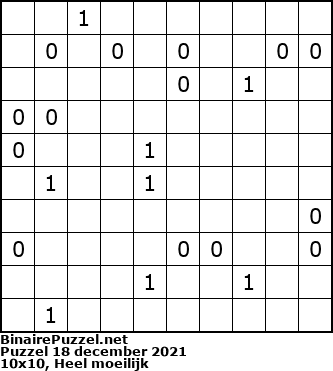 Binaire Puzzel