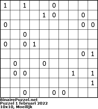 Binaire Puzzel