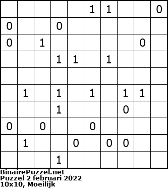 Binaire Puzzel
