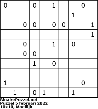 Binaire Puzzel