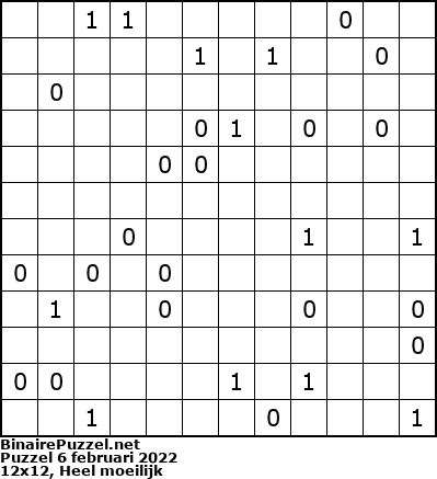 Binaire Puzzel