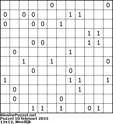 Binaire Puzzel