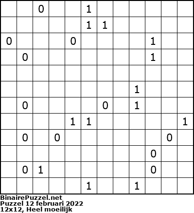 Binaire Puzzel