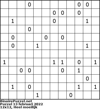 Binaire Puzzel