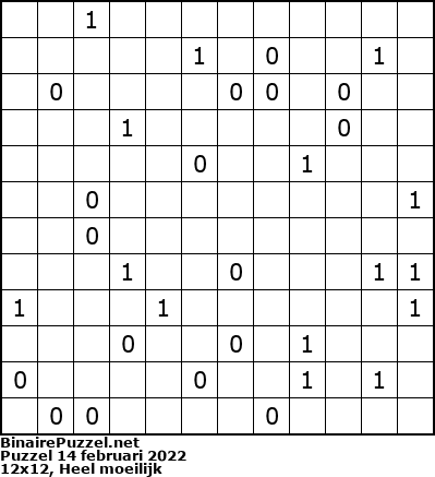 Binaire Puzzel